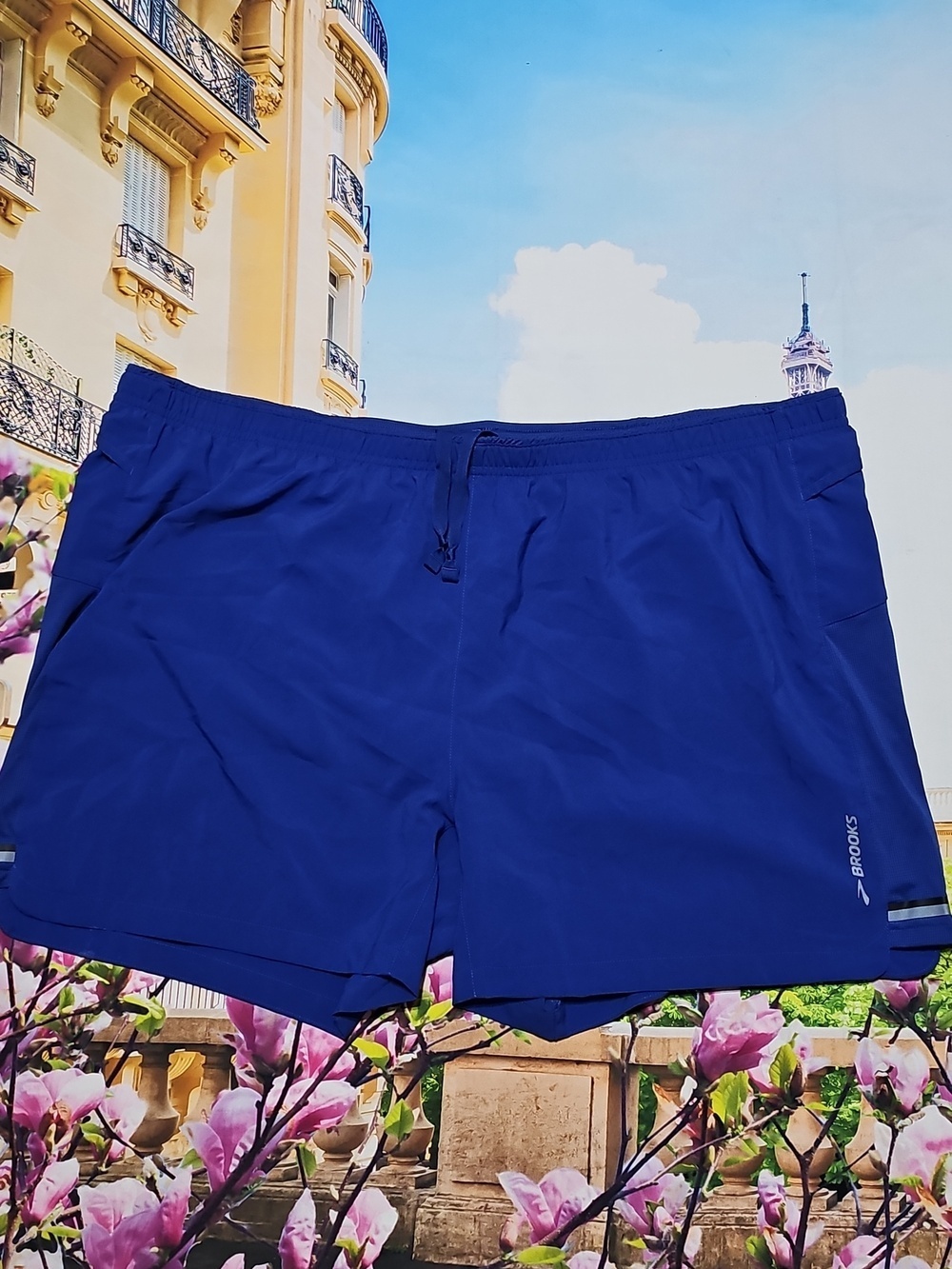 Brooks Men's Athletic Shorts in Vibrant Blue XXL